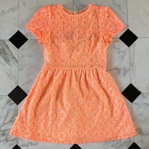 MM Couture Short Sleeve Lace Dress